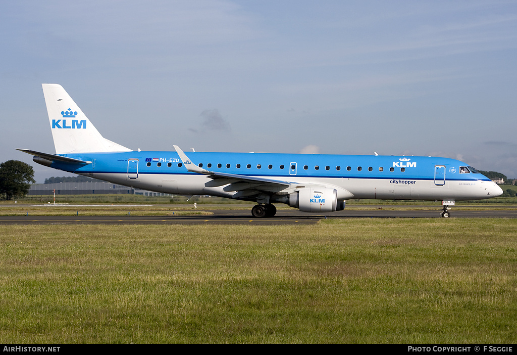 Aircraft Photo of PH-EZD | Embraer 190STD (ERJ-190-100STD) | KLM Cityhopper | AirHistory.net #55731