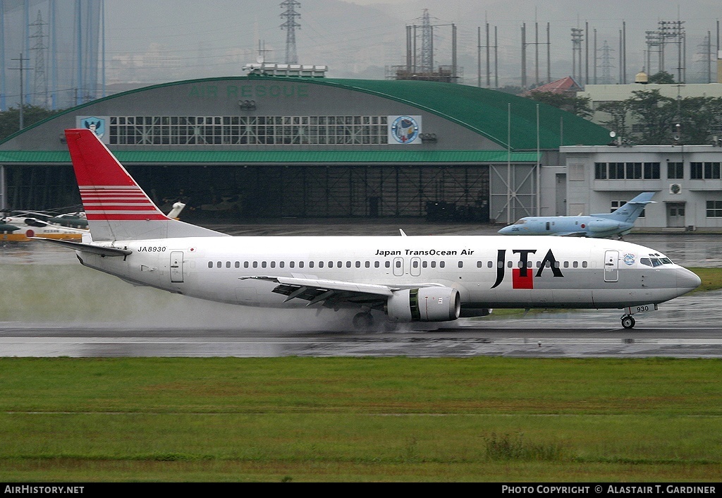 Aircraft Photo of JA8930 | Boeing 737-4K5 | Japan TransOcean Air - JTA | AirHistory.net #55742