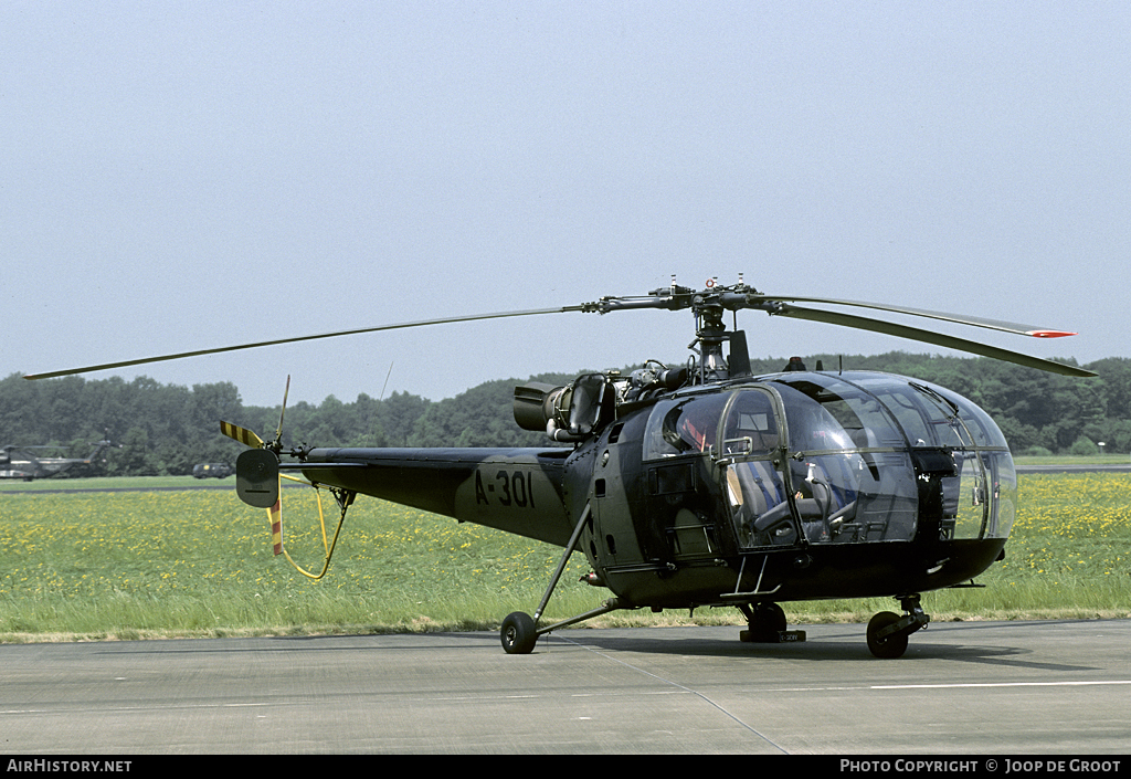 Aircraft Photo of A-301 | Sud SE-3160 Alouette III | Netherlands - Air Force | AirHistory.net #55749