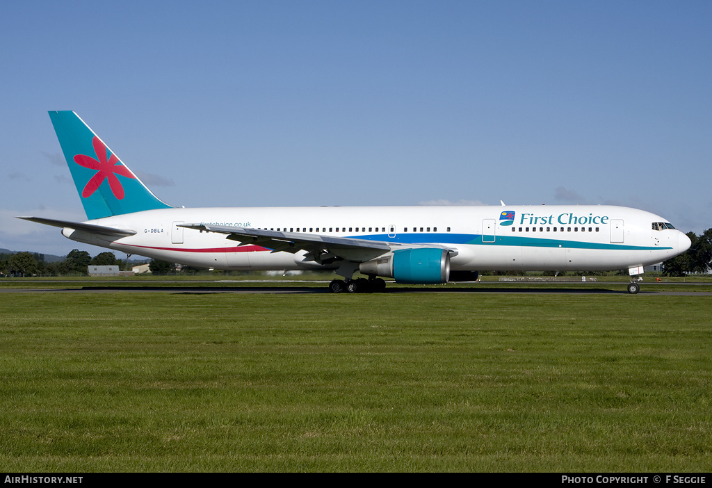 Aircraft Photo of G-DBLA | Boeing 767-35E/ER | First Choice Airways | AirHistory.net #55794