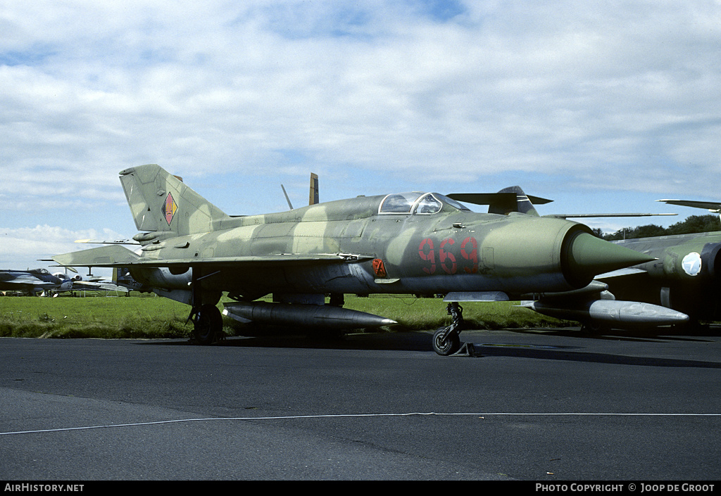 Aircraft Photo of 969 | Mikoyan-Gurevich MiG-21SPS-K | East Germany - Air Force | AirHistory.net #55801