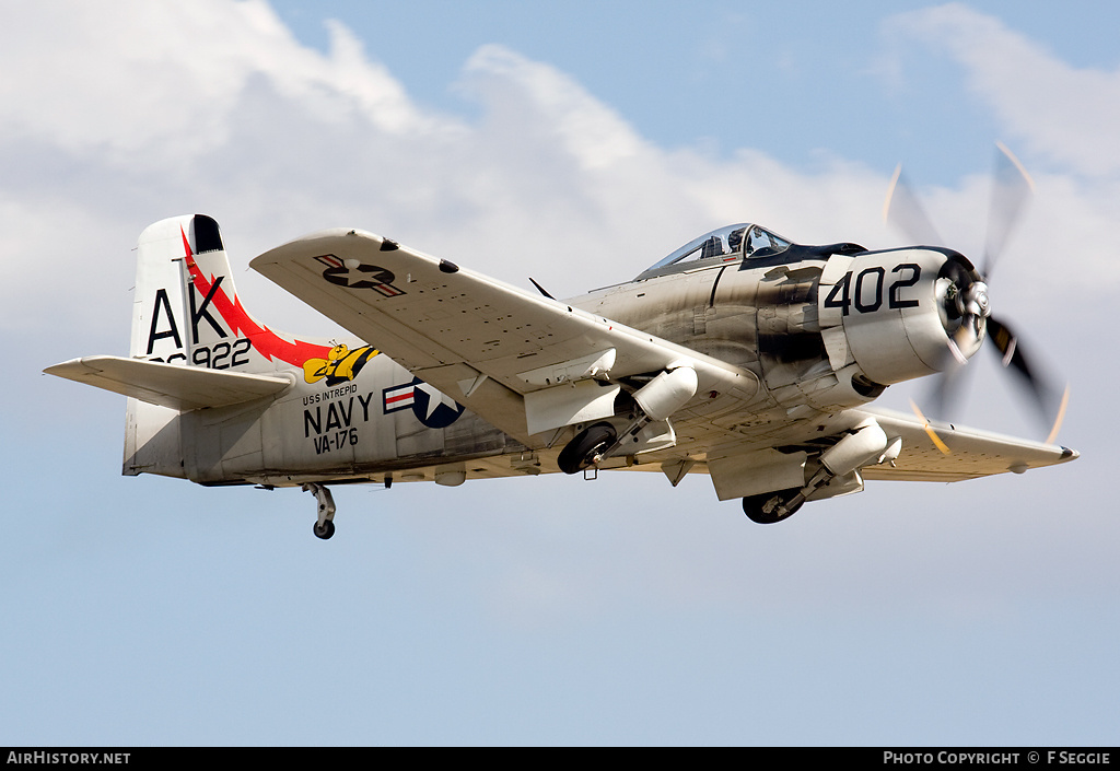 Aircraft Photo of G-RADR / 126922 | Douglas A-1D Skyraider (AD-4NA) | USA - Navy | AirHistory.net #55802