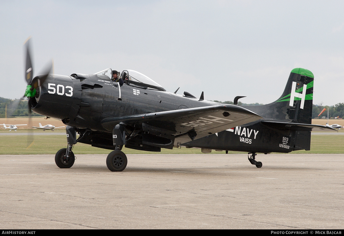 Aircraft Photo of G-RADR / 126922 | Douglas A-1D Skyraider (AD-4NA) | USA - Navy | AirHistory.net #55804