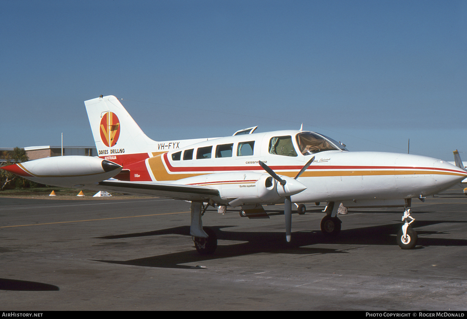 Aircraft Photo of VH-FYX | Cessna 402B | Davies Drilling Australia | AirHistory.net #55807