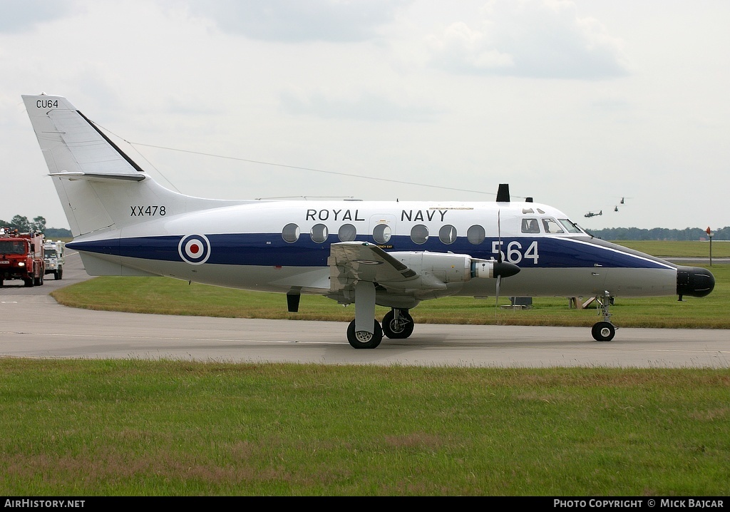 Aircraft Photo of XX478 | Scottish Aviation HP-137 Jetstream T2 | UK - Navy | AirHistory.net #55819
