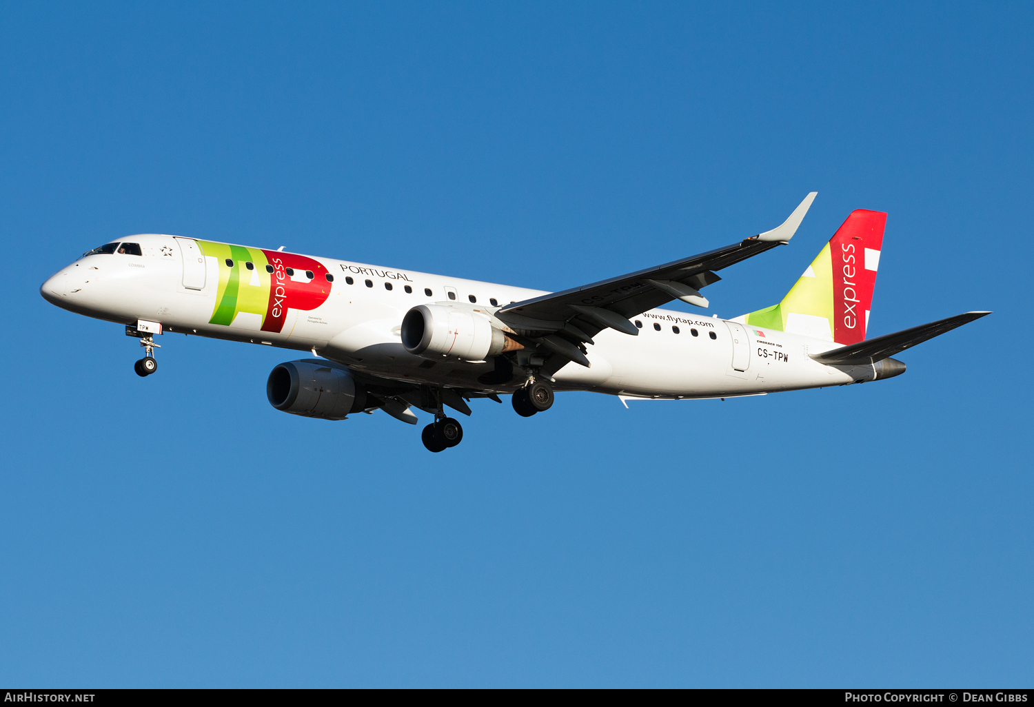 Aircraft Photo of CS-TPW | Embraer 190LR (ERJ-190-100LR) | TAP Portugal Express | AirHistory.net #55851