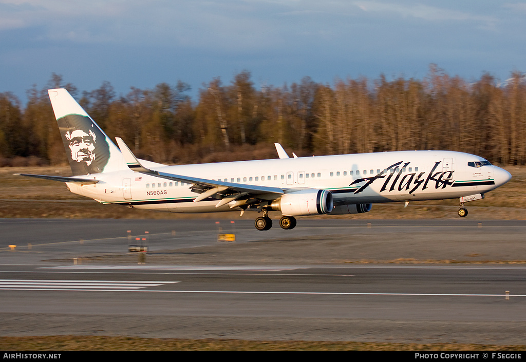 Aircraft Photo of N560AS | Boeing 737-890 | Alaska Airlines | AirHistory.net #55855