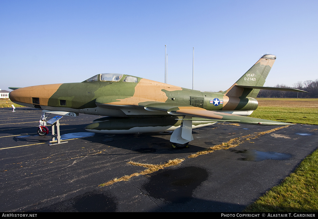 Aircraft Photo of 52-7421 / 0-27421 | Republic RF-84F Thunderflash | USA - Air Force | AirHistory.net #55877