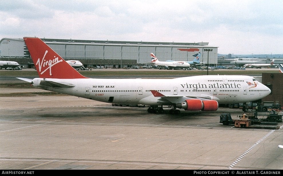 Aircraft Photo of G-VAST | Boeing 747-41R | Virgin Atlantic Airways | AirHistory.net #55898