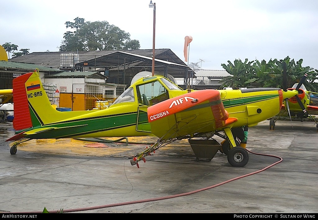 Aircraft Photo of HC-BMS | Cessna T188C Ag Husky | AIFA | AirHistory.net #55925
