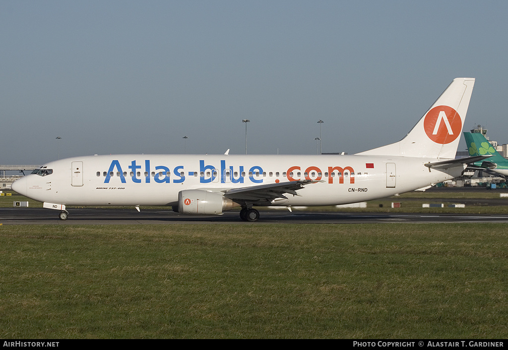 Aircraft Photo of CN-RND | Boeing 737-4B6 | Atlas Blue | AirHistory.net #55954