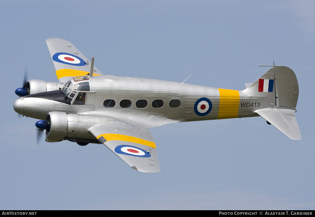 Aircraft Photo of G-VROE / WD413 | Avro 652A Anson T21 | UK - Air Force | AirHistory.net #55956