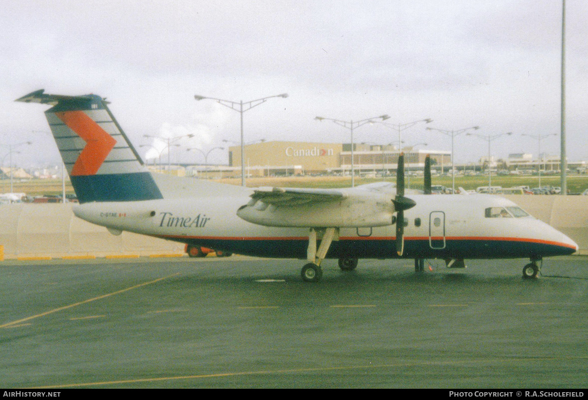 Aircraft Photo of C-GTAE | De Havilland Canada DHC-8-102 Dash 8 | Time Air | AirHistory.net #55992