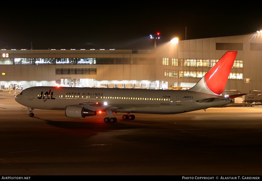 Aircraft Photo of JA607J | Boeing 767-346/ER | Japan Airlines - JAL | AirHistory.net #56000