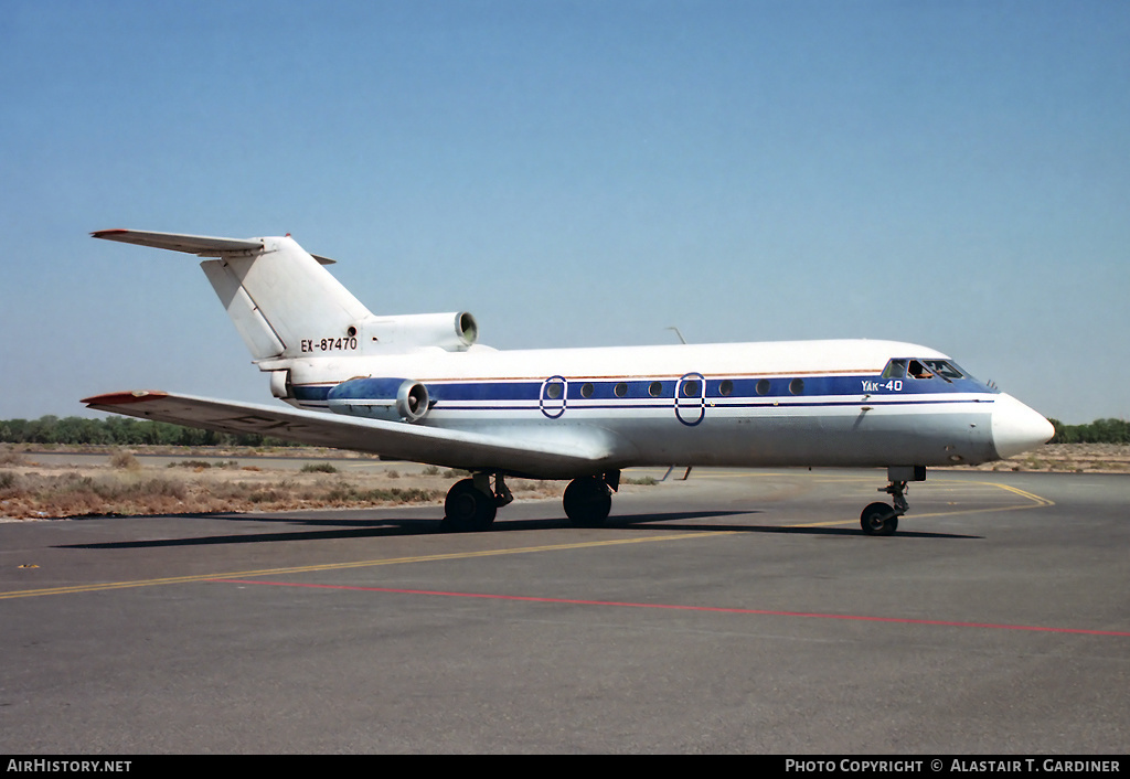 Aircraft Photo of EX-87470 | Yakovlev Yak-40 | AirHistory.net #56013