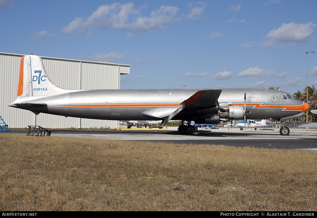 Aircraft Photo of N381AA | Douglas DC-7B(F) | Turks Air | AirHistory.net #56051