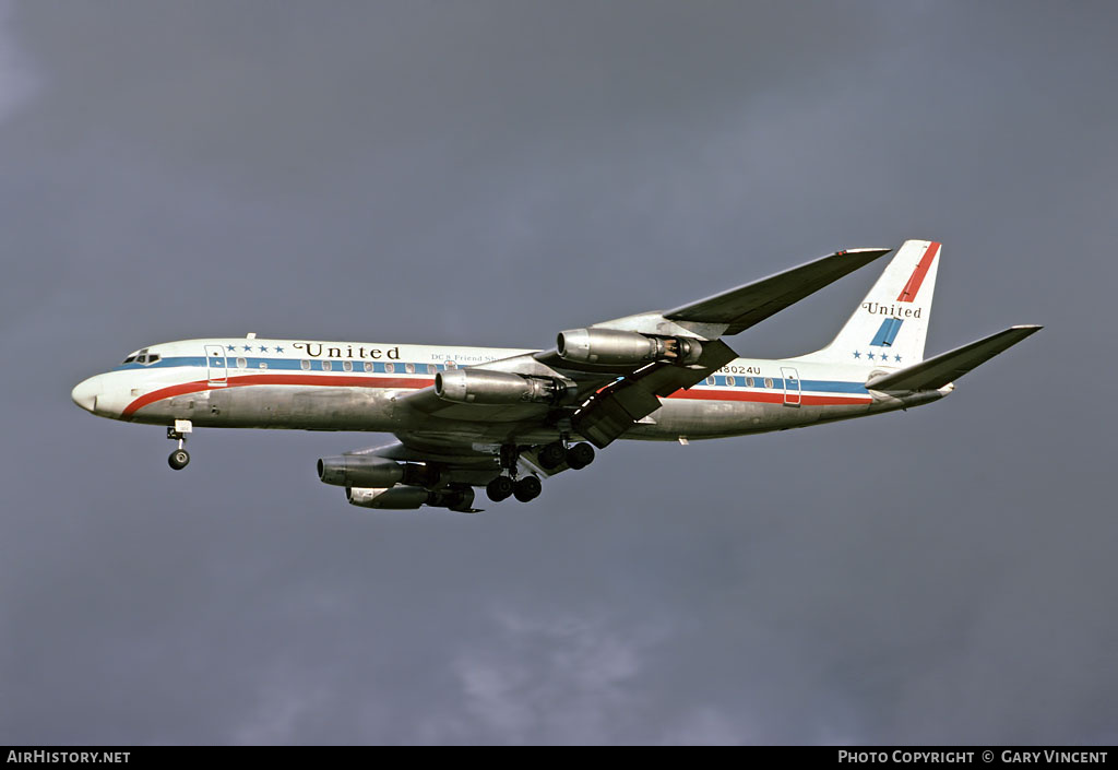 Aircraft Photo of N8024U | Douglas DC-8-21 | United Airlines | AirHistory.net #56083