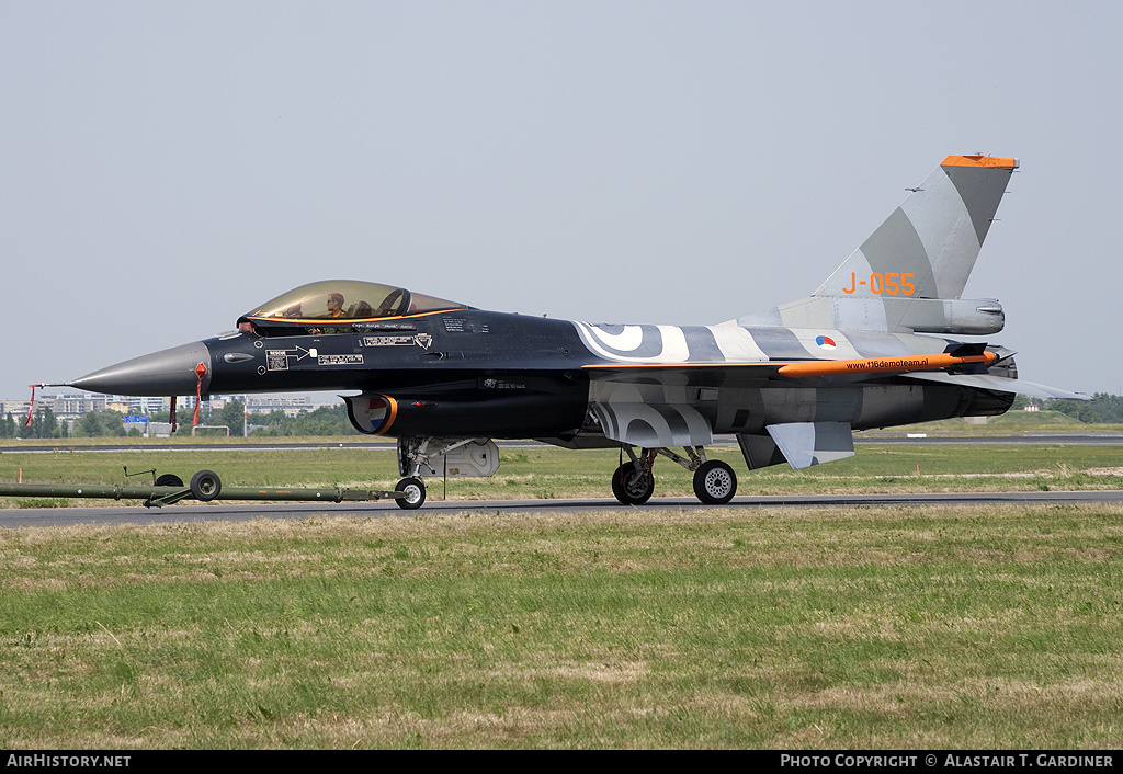 Aircraft Photo of J-055 | General Dynamics F-16AM Fighting Falcon | Netherlands - Air Force | AirHistory.net #56086