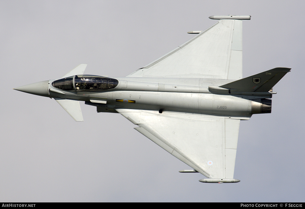 Aircraft Photo of ZJ923 | Eurofighter EF-2000 Typhoon FGR4 | UK - Air Force | AirHistory.net #56156