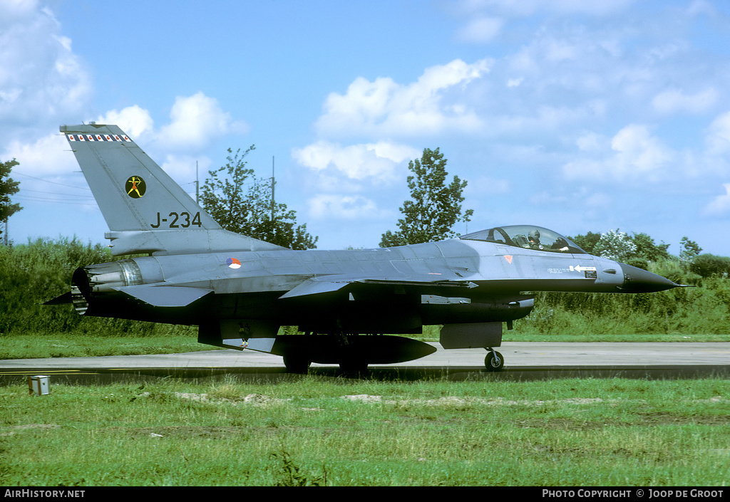 Aircraft Photo of J-234 | General Dynamics F-16A Fighting Falcon | Netherlands - Air Force | AirHistory.net #56171