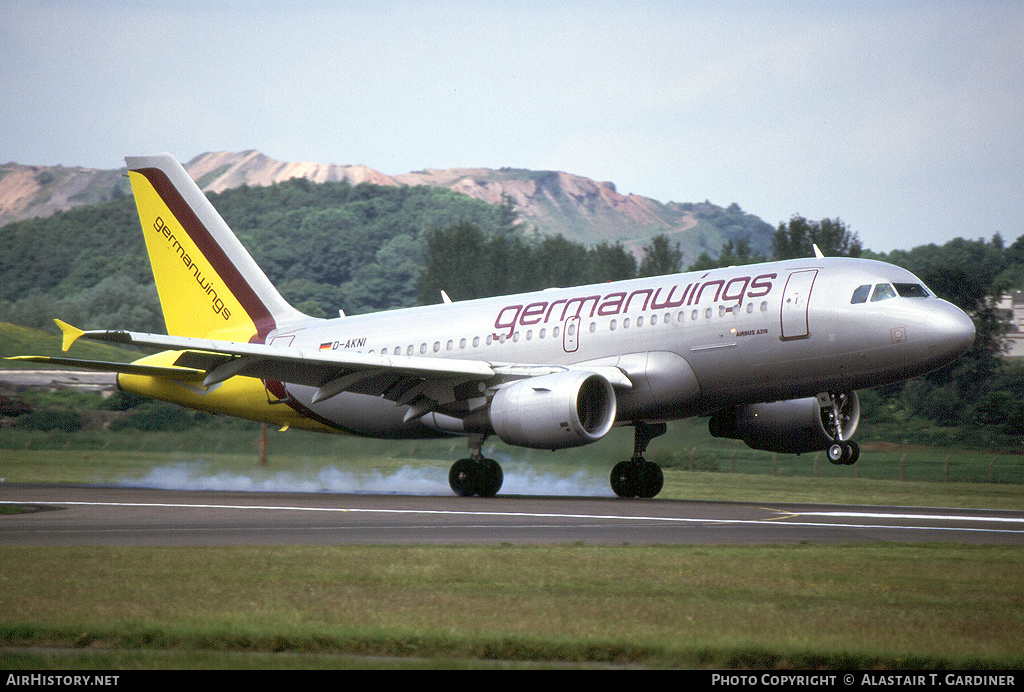 Aircraft Photo of D-AKNI | Airbus A319-112 | Germanwings | AirHistory.net #56181