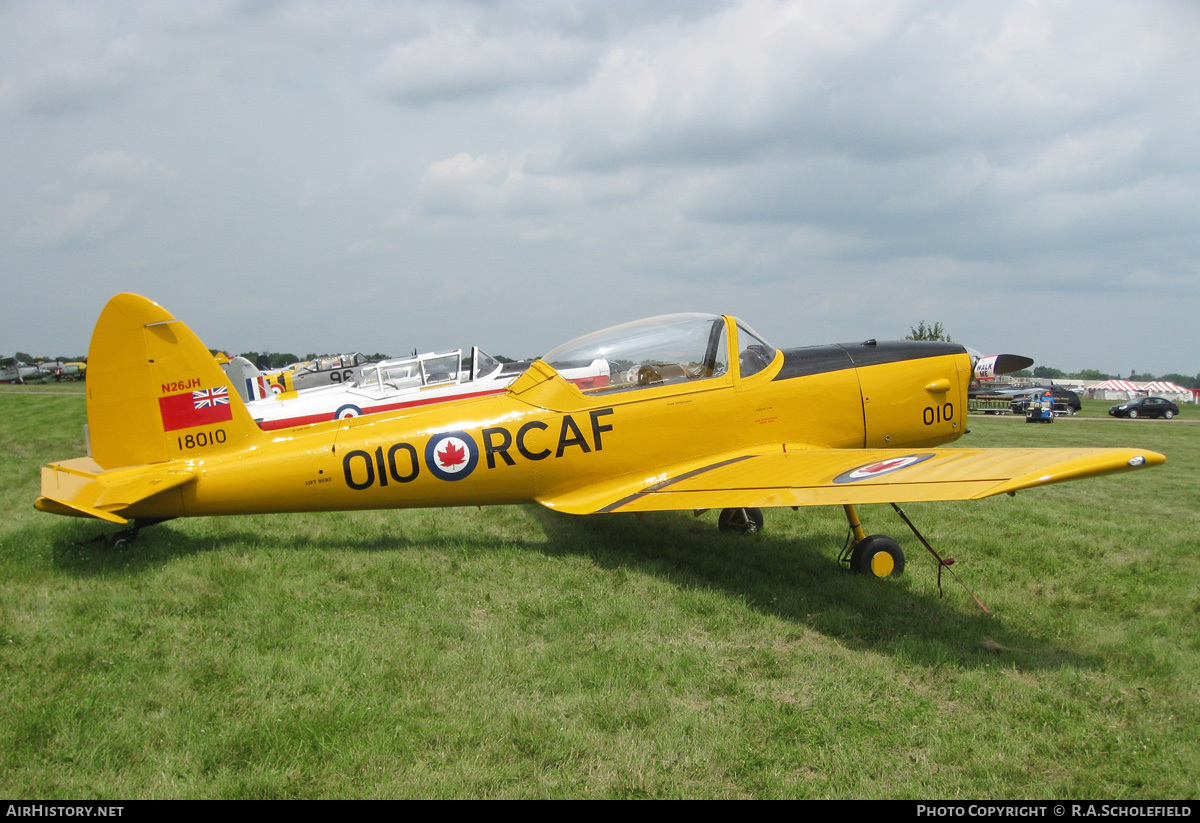 Aircraft Photo of N26JH / 18010 | De Havilland Canada DHC-1 Chipmunk T10 | Canada - Air Force | AirHistory.net #56190