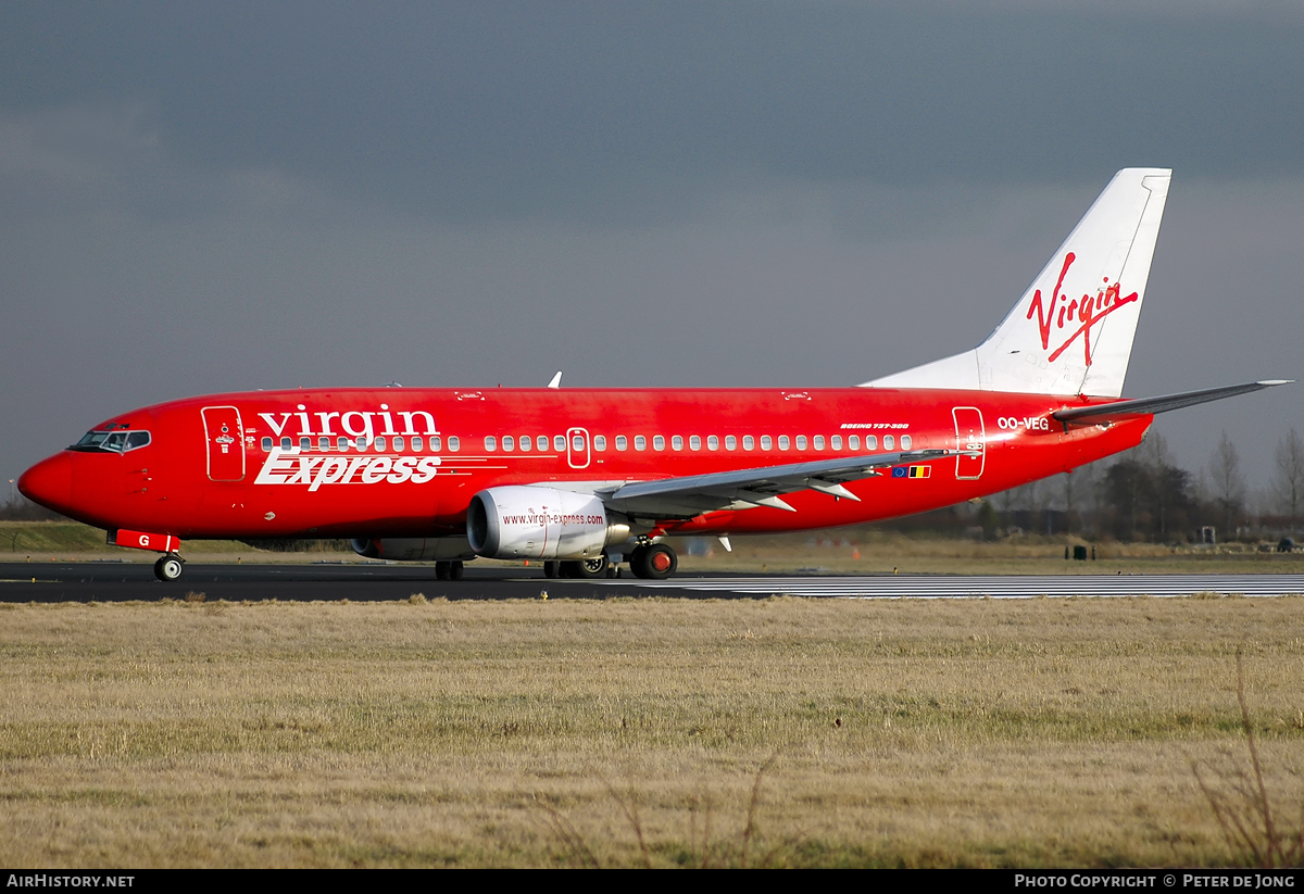 Aircraft Photo of OO-VEG | Boeing 737-36N | Virgin Express | AirHistory.net #56204