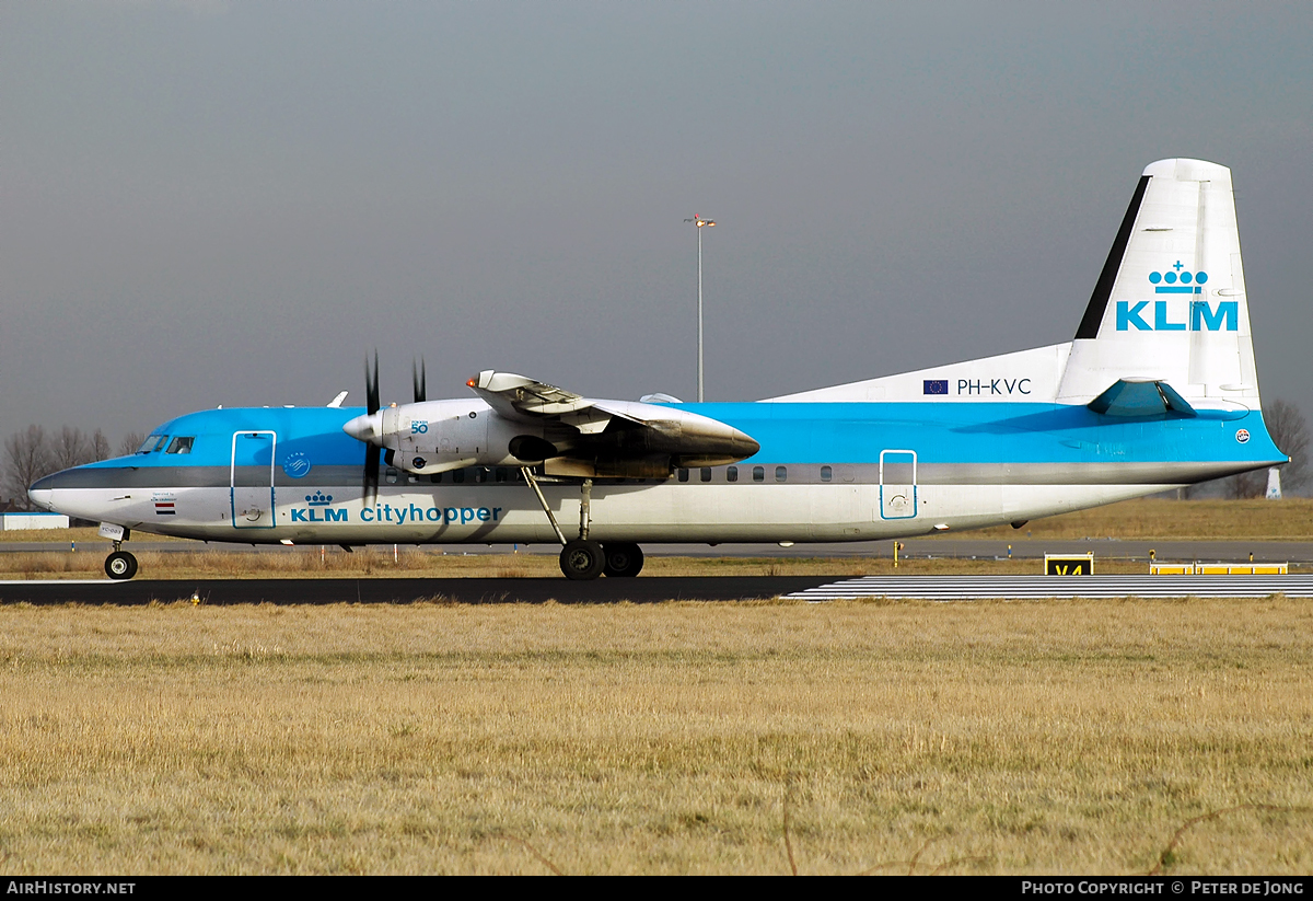 Aircraft Photo of PH-KVC | Fokker 50 | KLM Cityhopper | AirHistory.net #56213