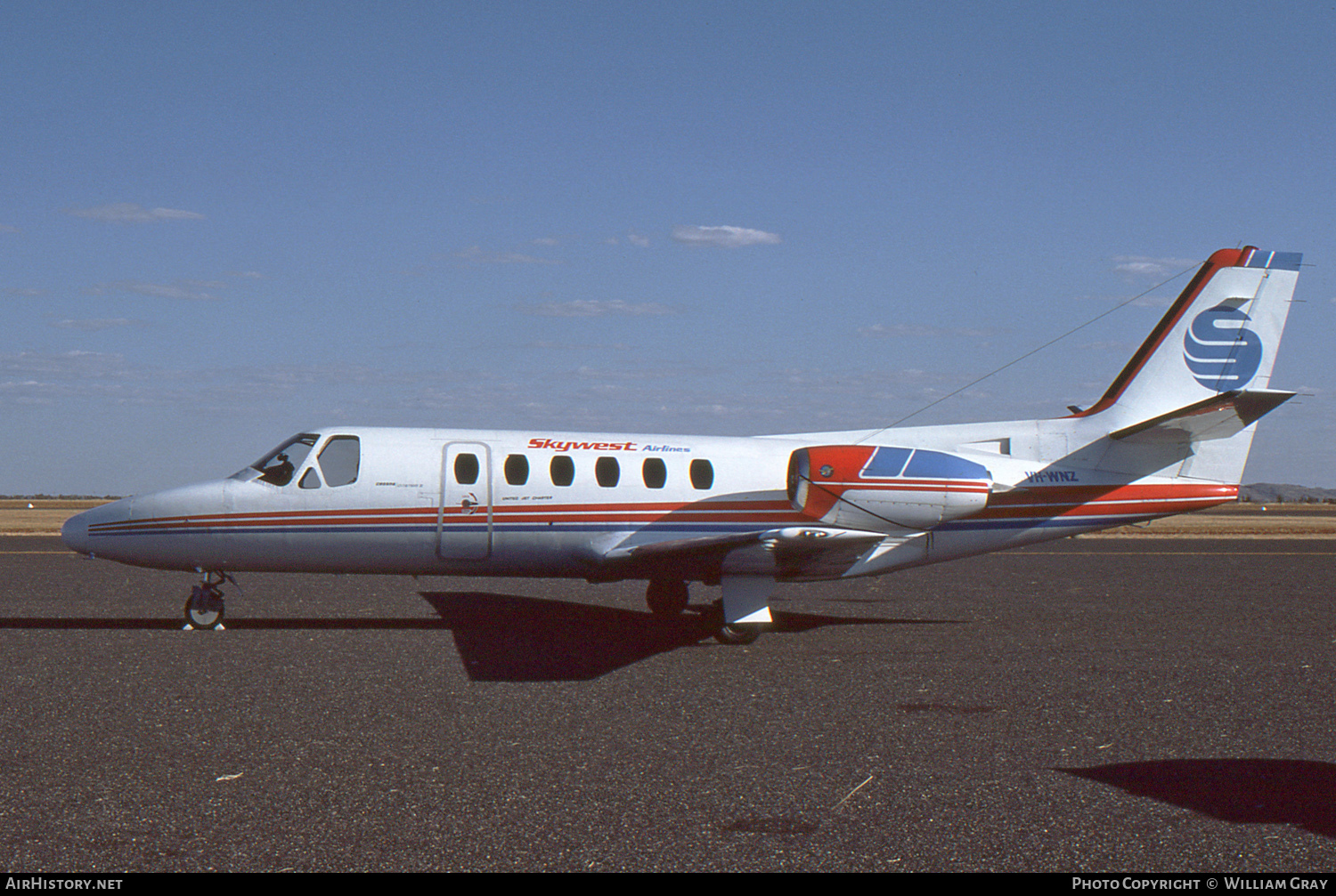 Aircraft Photo of VH-WNZ | Cessna 550 Citation II | Skywest Airlines | AirHistory.net #56247