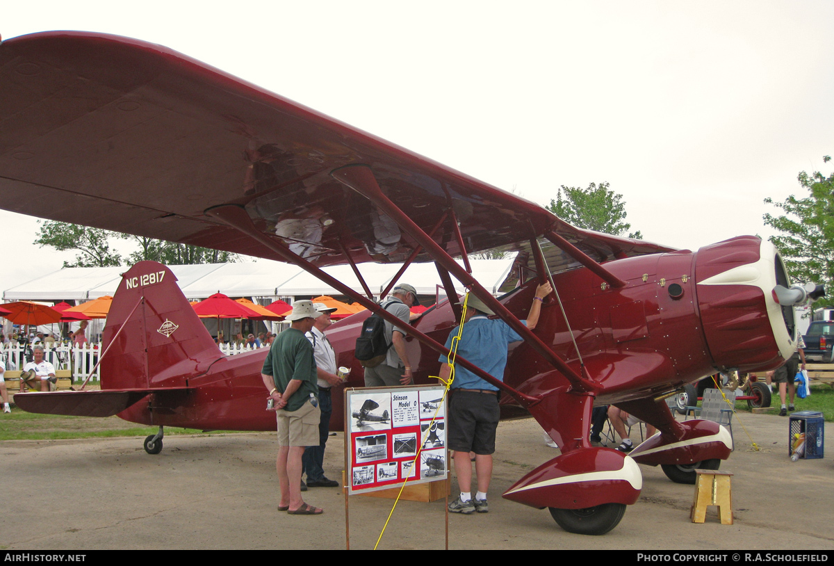 Aircraft Photo of N12817 / NC12817 | Stinson O (Replica) | AirHistory.net #56304