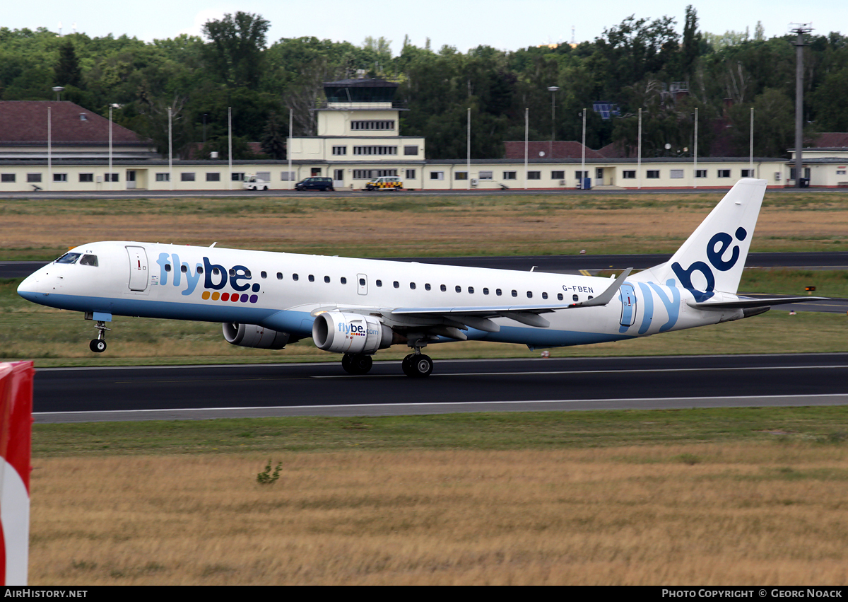 Aircraft Photo of G-FBEN | Embraer 195LR (ERJ-190-200LR) | Flybe | AirHistory.net #56333