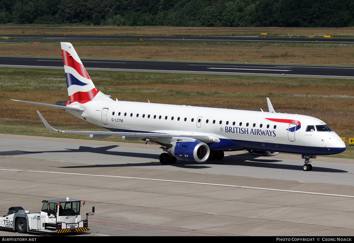 Aircraft Photo of G-LCYM | Embraer 190SR (ERJ-190-100SR) | British Airways | AirHistory.net #56337