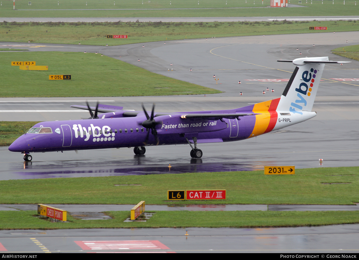 Aircraft Photo of G-PRPL | Bombardier DHC-8-402 Dash 8 | Flybe | AirHistory.net #56349
