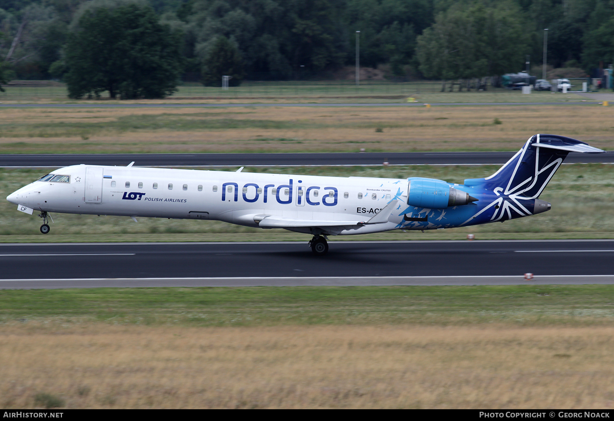 Aircraft Photo of ES-ACF | Bombardier CRJ-701ER (CL-600-2C10) | Nordica | AirHistory.net #56351