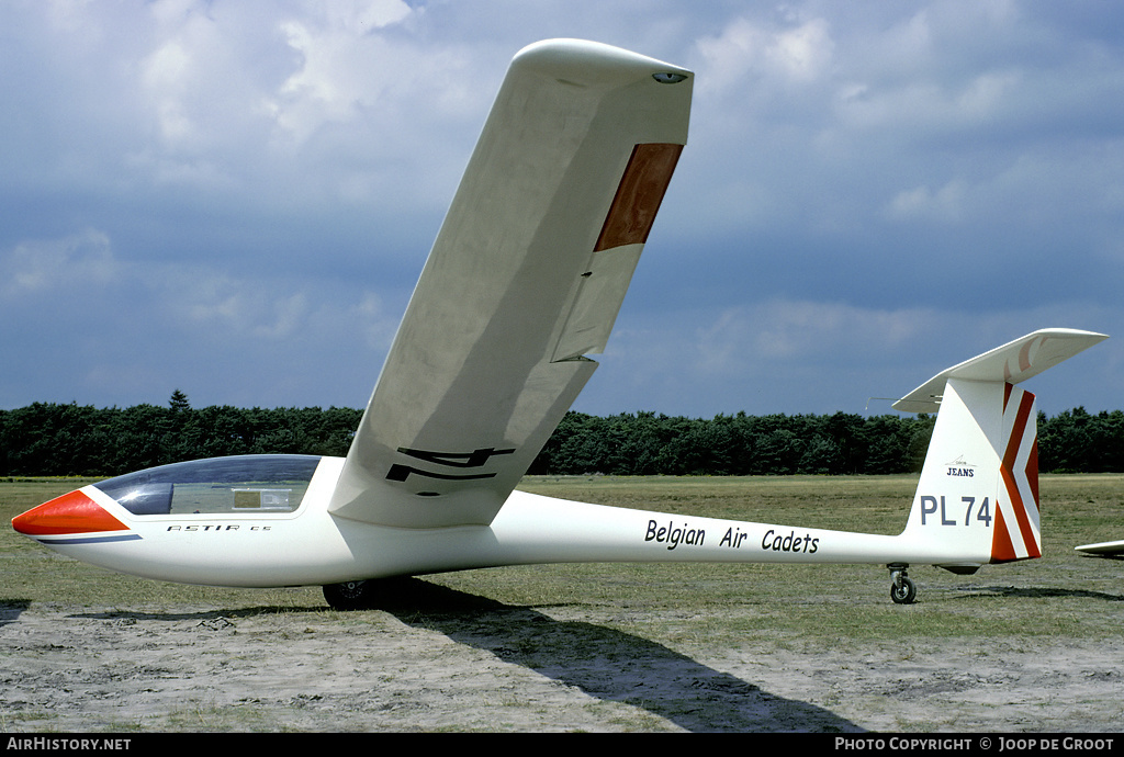 Aircraft Photo of PL74 | Grob G-102 Astir CS Jeans | Belgium - Air Force | AirHistory.net #56360