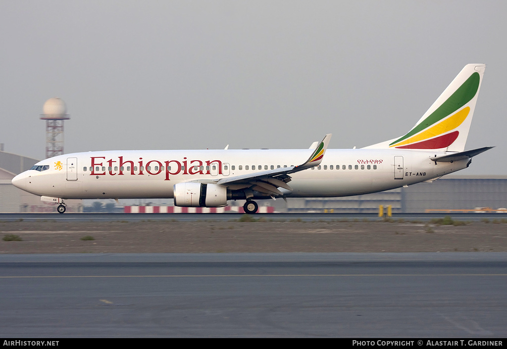 Aircraft Photo of ET-ANB | Boeing 737-8AS | Ethiopian Airlines | AirHistory.net #56384