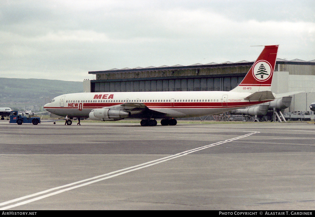 Aircraft Photo of OD-AFD | Boeing 707-3B4C | MEA - Middle East Airlines | AirHistory.net #56387