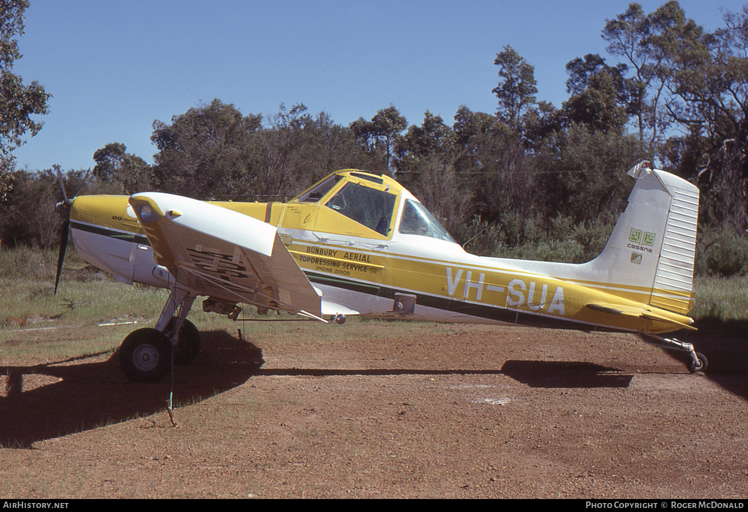 Aircraft Photo of VH-SUA | Cessna A188B AgTruck | Bunbury Aerial Topdressing Service | AirHistory.net #56392