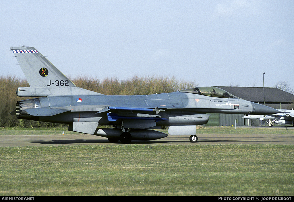 Aircraft Photo of J-362 | General Dynamics F-16A Fighting Falcon | Netherlands - Air Force | AirHistory.net #56439