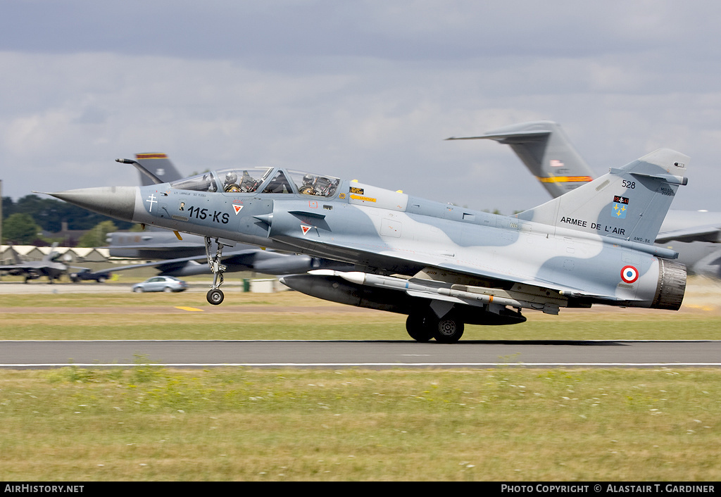 Aircraft Photo of 528 | Dassault Mirage 2000B | France - Air Force | AirHistory.net #56444