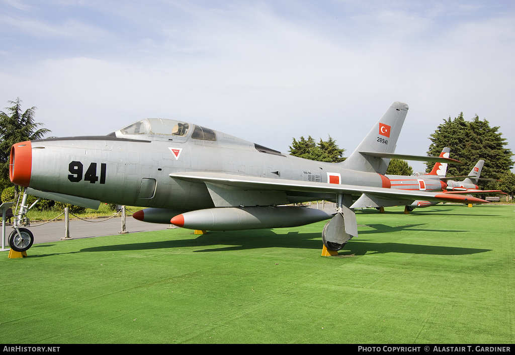 Aircraft Photo of 28941 | Republic F-84F Thunderstreak | Turkey - Air Force | AirHistory.net #56448