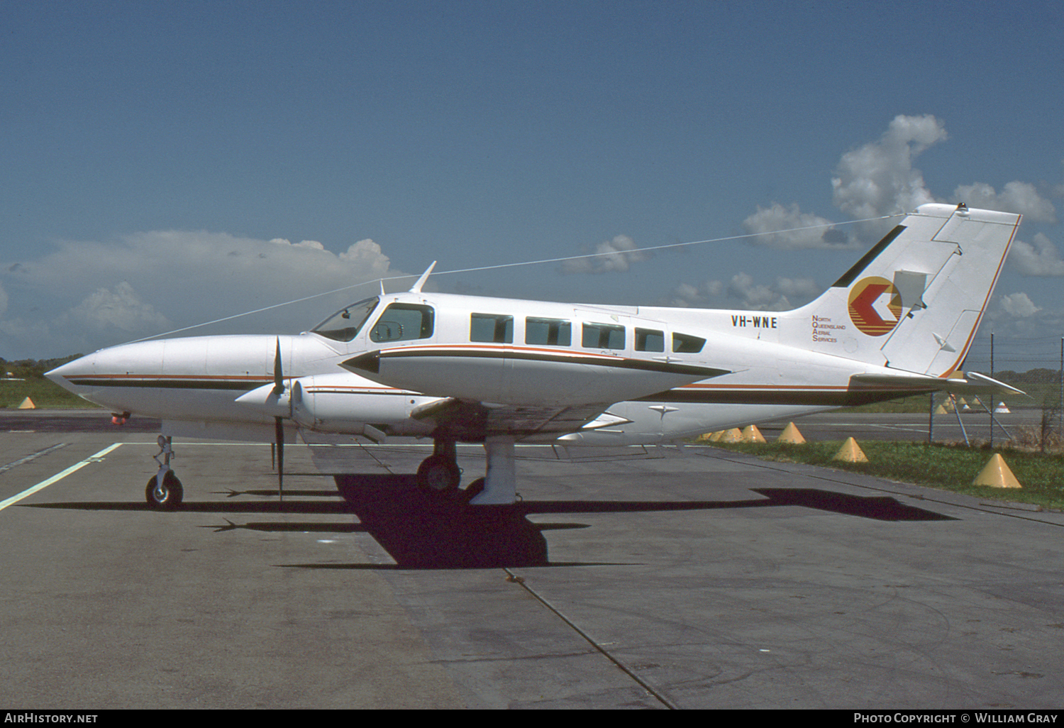 Aircraft Photo of VH-WNE | Cessna 402B Utililiner | North Queensland Aerial Services | AirHistory.net #56467