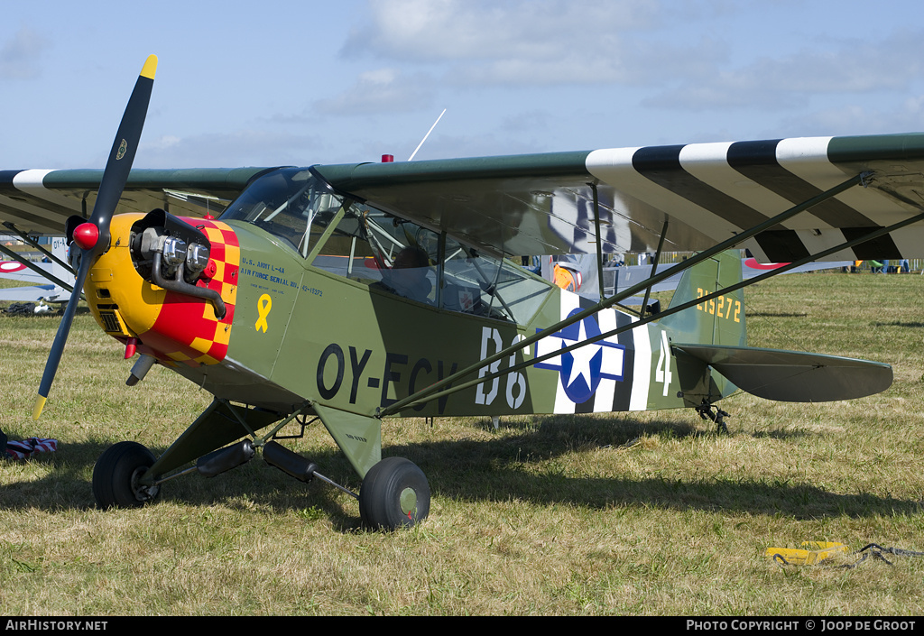 Aircraft Photo of OY-ECV / 215272 | Piper L-4A Cub (O-59A/J-3C-65D) | USA - Air Force | AirHistory.net #56477