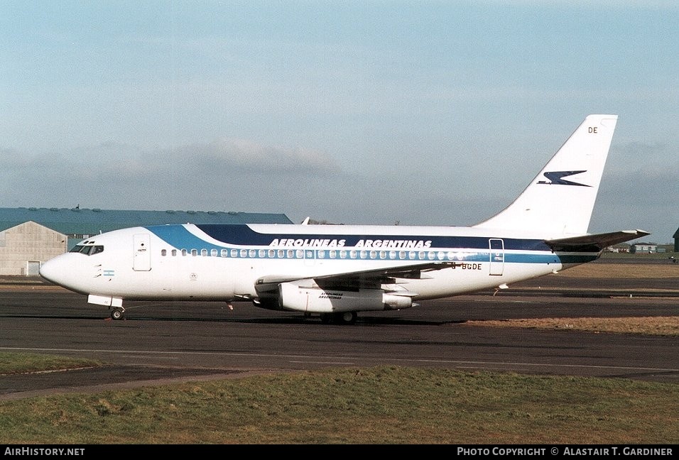 Aircraft Photo of G-BGDE | Boeing 737-236/Adv | Aerolíneas Argentinas | AirHistory.net #56514