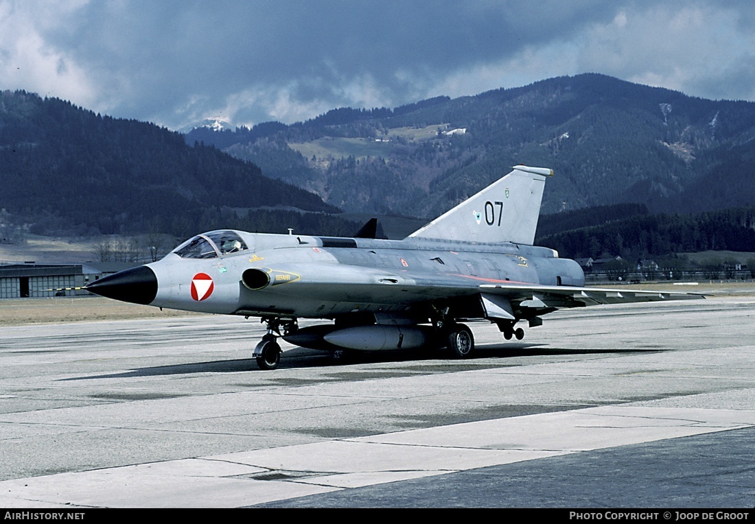 Aircraft Photo of 07 | Saab J35Oe Draken | Austria - Air Force | AirHistory.net #56543