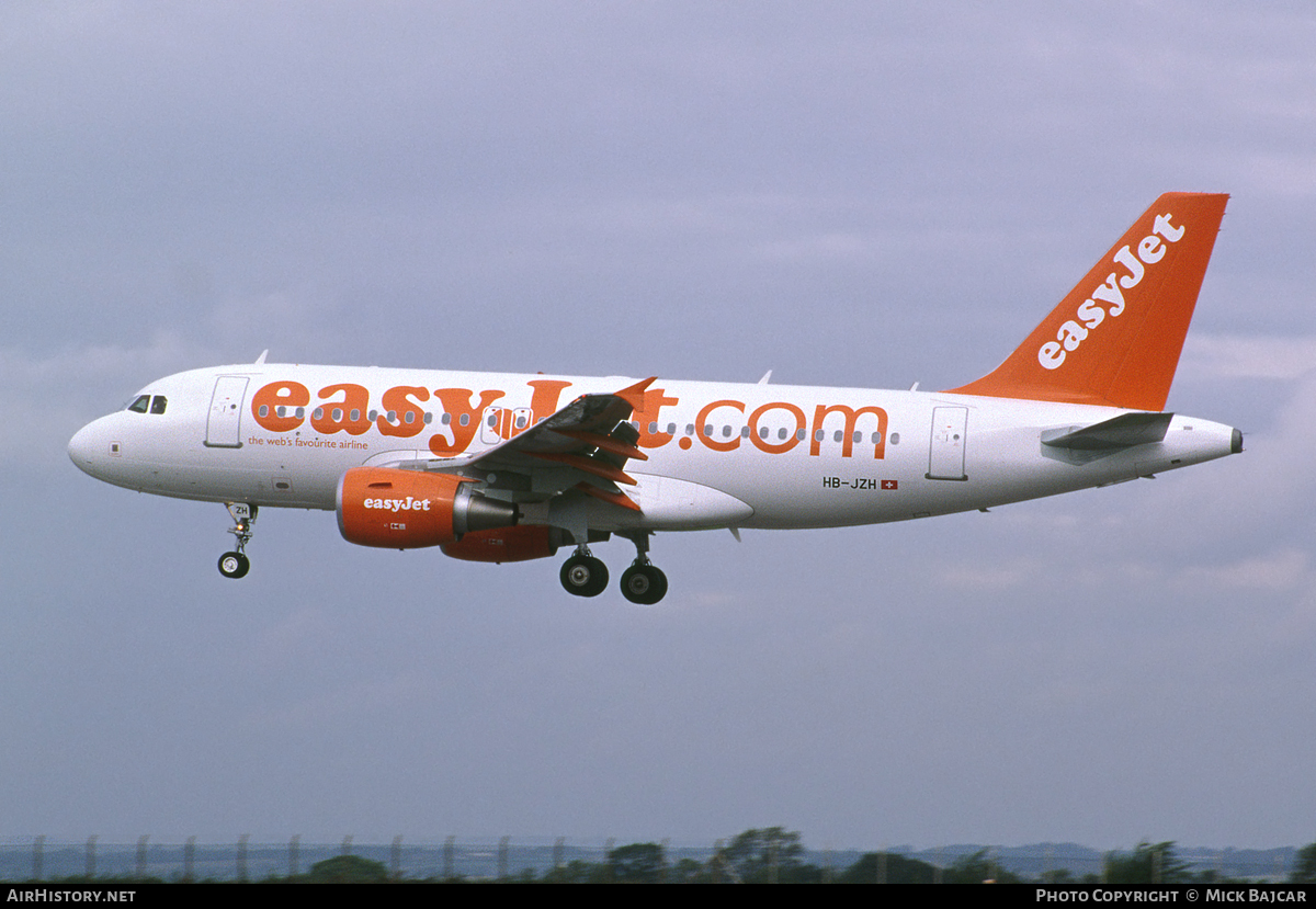 Aircraft Photo of HB-JZH | Airbus A319-111 | EasyJet | AirHistory.net #56547