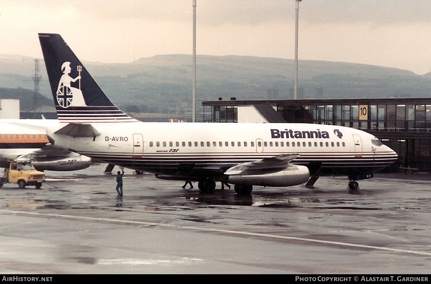 Aircraft Photo of G-AVRO | Boeing 737-204 | Britannia Airways | AirHistory.net #56562