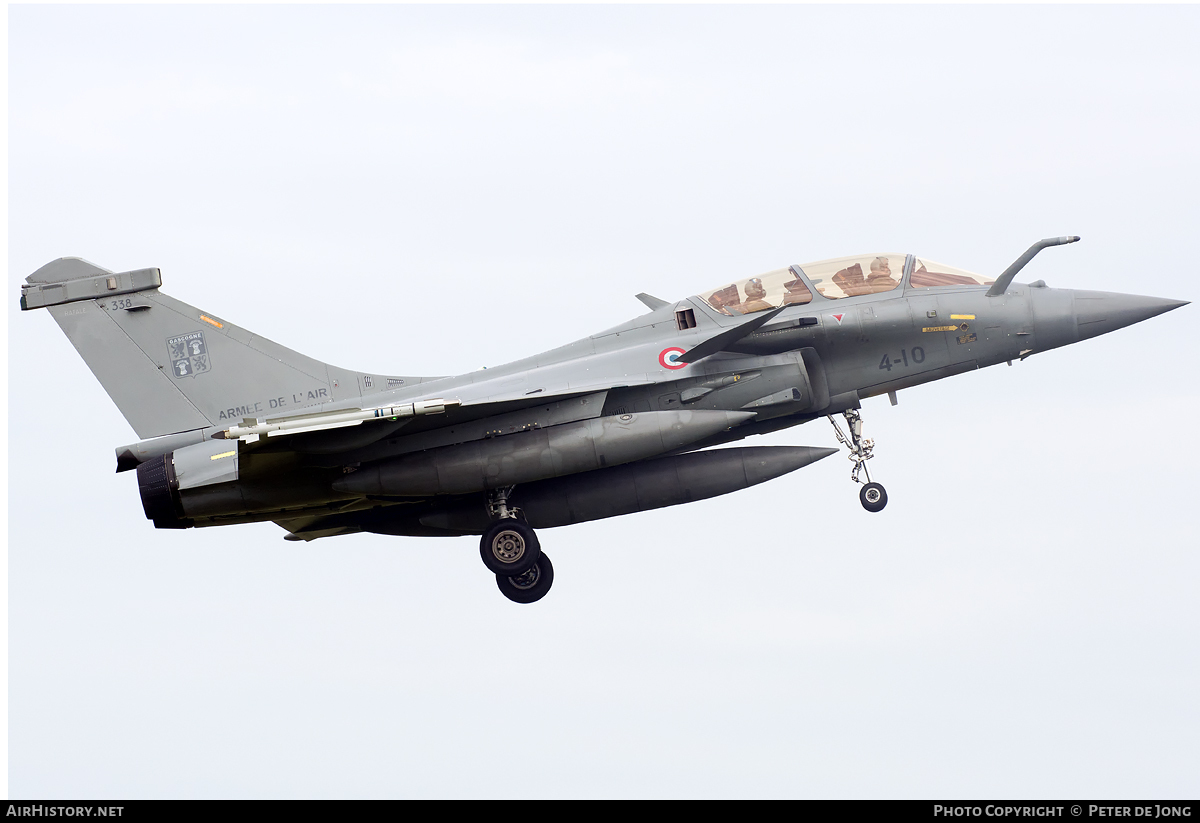 Aircraft Photo of 338 | Dassault Rafale B | France - Air Force | AirHistory.net #56584