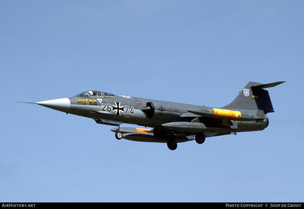 Aircraft Photo of 2674 | Lockheed F-104G Starfighter | Germany - Navy | AirHistory.net #56591