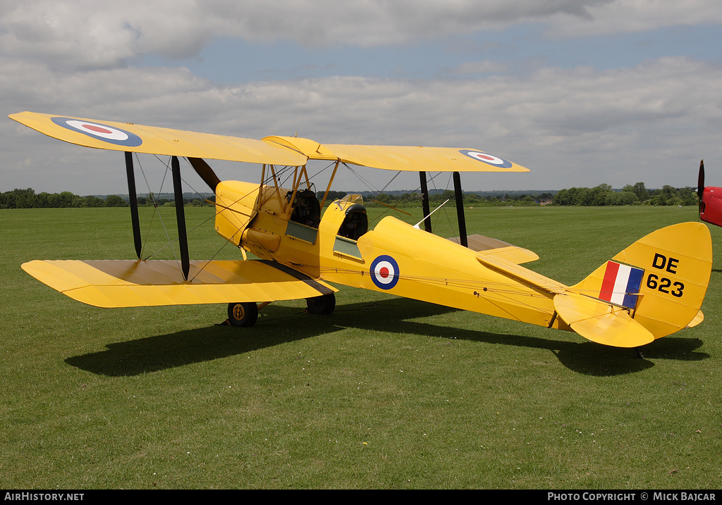 Aircraft Photo of G-ANFI / DE623 | De Havilland D.H. 82A Tiger Moth | UK - Air Force | AirHistory.net #56600